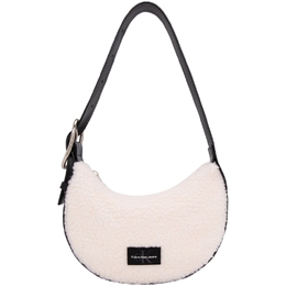 Женская сумка через плечо Calvin Klein из ткани бежевого цвета dh3485-283 | ivory
