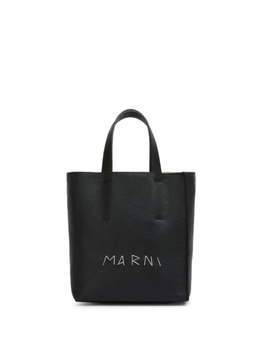 Marni мини-сумка-тоут из кожи Museo, черный shmp0040l3p6533 | черный