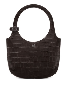 Courreges Courrèges сумка-тоут Holy с тиснением под крокодила, коричневый 224gsa102cr0060 | коричневый