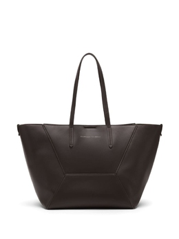 Brunello Cucinelli сумка-тоут с логотипом, коричневый mbhed2573c8279 | коричневый