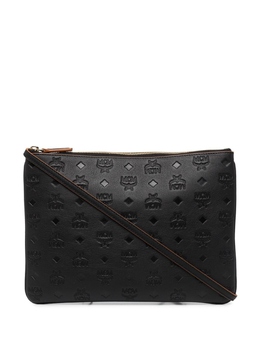 MCM клатч с тисненой монограммой, черный myzbskm03 | черный