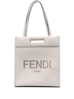 Сумка-тоут N-S с тисненым логотипом Fendi, серый 7va481ac9l | серый