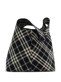 Большая клетчатая сумка Burberry через плечо, черный 8094476 | черный