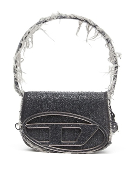 Diesel мини-сумка через плечо 1DR с кристаллами, черный x08396p6804 | черный