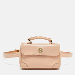Tory Burch Peach Orange Patent Leather Robinson Waist Belt Bag 1076493