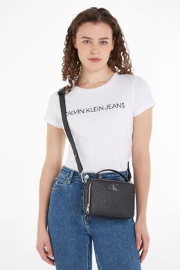 Минималистичная сумка для фотоаппарата с монограммой Calvin Klein, черный q85-726 | black