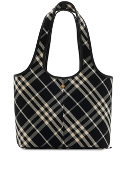 Сумка-тоут в клетку Burberry Nova Check, черный 8094686 | черный
