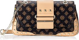 Женская сумка через плечо Guess Greta Convertible - мокко мульти b092zw82mw