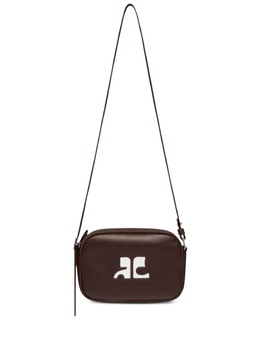 Courreges Courrèges переиздание кожаной сумки через плечо, коричневый pergsa061cr0065 | коричневый