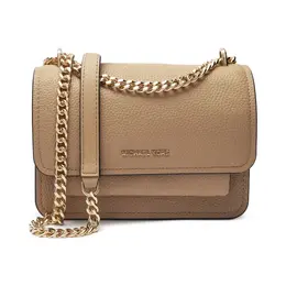 Кожаная сумка через плечо Claire Michael Kors, бежевый mk244w00001722200os | beige