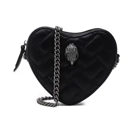 Кожаная сумка-мессенджер 690-kensington heart Kurt Geiger, черный kg241w00005200100os | nero