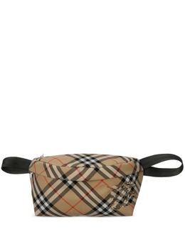 Burberry поясная сумка в клетку Vintage Check, нейтральный цвет 8091780 | нейтральный цвет