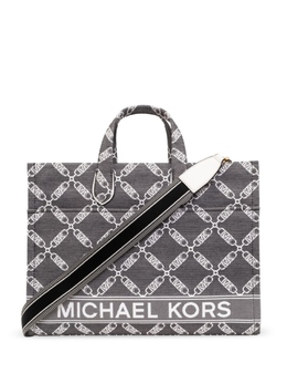 Хлопковая сумка-тоут Gigi Michael Kors, черный 30s4g3gt3j | черный