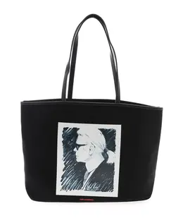 Стильная легендарная сумка тоут Karl Lagerfeld, черный 201w3122 | schwarz