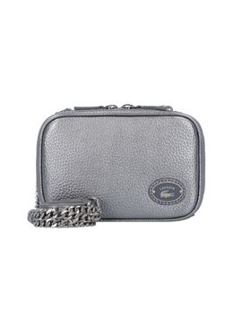 Кожаная сумка через плечо Origin Croc 16 см Lacoste, цвет Gunmetal 3666498877073 | gunmetal