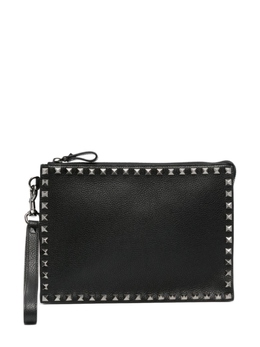 Клатч Valentino Garavani Rockstud кожаный с заклепками, черный yp0u47bvr | черный