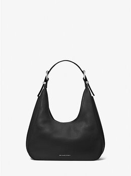 Сумка-хобо Nolita Small из шагреневой кожи через плечо Michael Kors, черный 30f4sy5h1l | black
