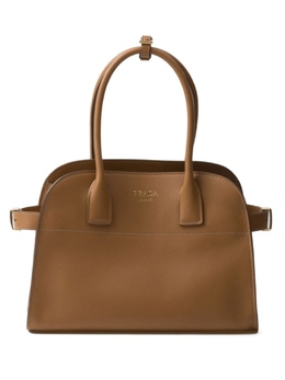 Сумка-тоут Prada с логотипом, коричневый 1bg538vooo2cys | коричневый