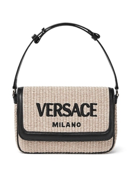 Сумка через плечо Milano из рафии Versace, бежевый 10152811a09445 | бежевый