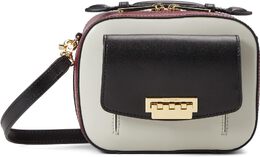 Сумка кросс-боди Zac Posen Earthette Small Box Crossbody - Color-Block, цвет Cabernet 9689310 | cabernet