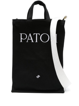 Patou сумка-тоут с вышитым логотипом, черный ac0620076999b | черный