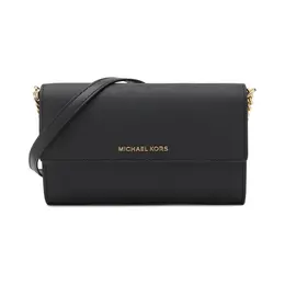 Кожаная сумка-мессенджер/кошелек Michael Kors, черный mk241w00004200100os | nero