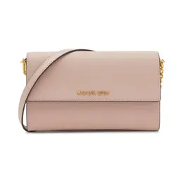 Кожаная сумка-мессенджер/кошелек Michael Kors, розовый mk241w00004218700os | rosa cipria