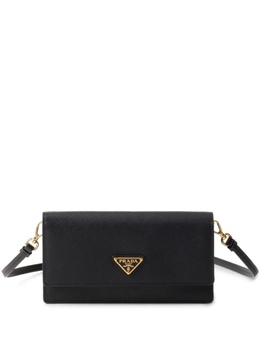 Мини-сумка Prada из кожи с треугольным логотипом, черный 1nf0592db3 | черный