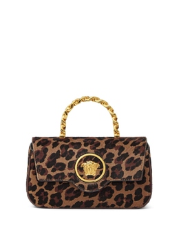 Мини-сумка Versace La Medusa с леопардовым принтом, коричневый 10134391a12240 | коричневый