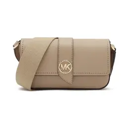 Кожаная сумка-мессенджер Michael Kors, желтый mk234w00012022200os | sabbia