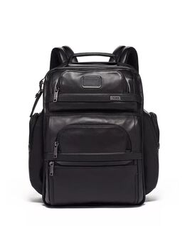 Кожаный короткий рюкзак Alpha 3 Tumi, черный 8510692 | black