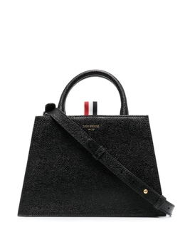 Thom Browne сумка-тоут из зернистой кожи с логотипом, черный uag073a00198 | черный