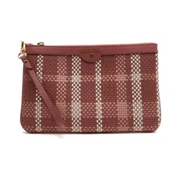 Кожаный клатч с подвеской Jet Set Michael Kors, розовый mk222w000106b7600os | rosa