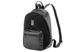 Puma Рюкзак-трубы из искусственной кожи с текстилем, женский, черный 076591-01
