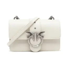 Кожаная сумка через плечо Love one mini cl pltt Pinko, белый pi231w00011962300os | bianco