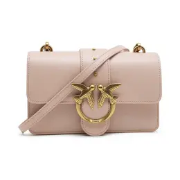 Кожаная сумка через плечо Love one mini cl pltt Pinko, розовый pi231w00011959900os | rosa cipria
