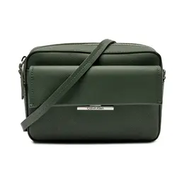 Сумка-Мессенджер из сафьяновой кожи Calvin Klein, зеленый ck245w000084c3400os | verde bottiglia