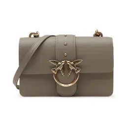 Кожаная сумка через плечо Love one mini cl pltt Pinko, серый pi234w000185a2300os | grigio