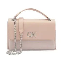 Сумка через плечо с замком Calvin Klein, розовый ck242w00002145100os | rosa cipria