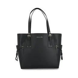 Кожаная сумка-шоппер voyager Michael Kors, черный mk191w00003300100os | nero