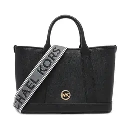 Кожаная сумка-тоут Luisa Michael Kors, черный mk242w00002000100os | nero