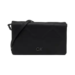 Стеганая сумка на плечо с застежкой-замком Calvin Klein, черный ck234w00004328400os | nero