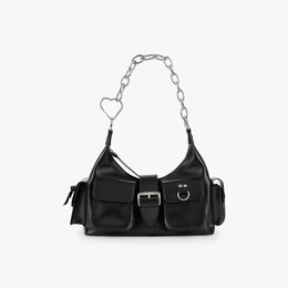 Кожаная сумка через плечо Amelia с цепочкой The Kooples, черный r04382969 | black