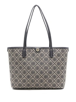 Tory Burch small T Monogram jacquard tote bag, нейтральный цвет 152299405 | нейтральный цвет
