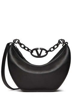 Valentino Garavani маленькая сумка VLogo Moon Hobo, черный wb0q42uzl | черный