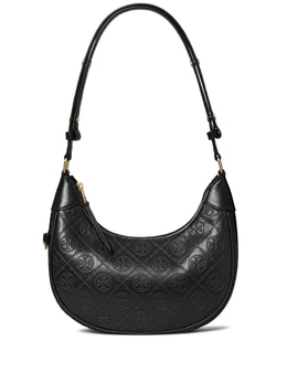 Tory Burch сумка через плечо с монограммой T Crescent, черный 158514001 | черный