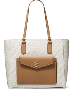 Женская сумка-тоут с карманом Michael Kors Joey ag, бежевый 7050301079612 | beige
