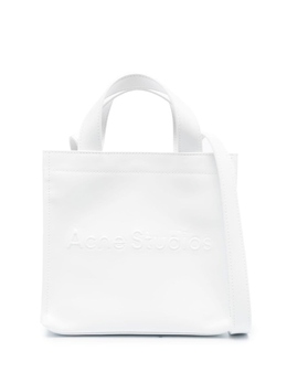 Acne Studios сумка-тоут с тисненым логотипом, белый c10159 | белый