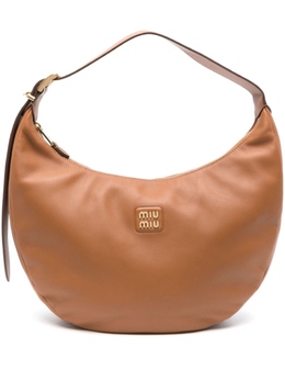 Сумка на плечо Miu Miu с логотипом, коричневый 5bc1692crm | коричневый