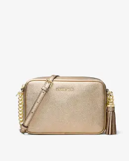 Женская кожаная сумка через плечо Ginny с регулируемой ручкой Michael Kors, золотой 29029 | oro